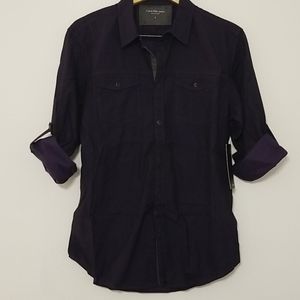 Calvin Klein Jeans Roll-Tab Sleeve Snap Down [NWT]